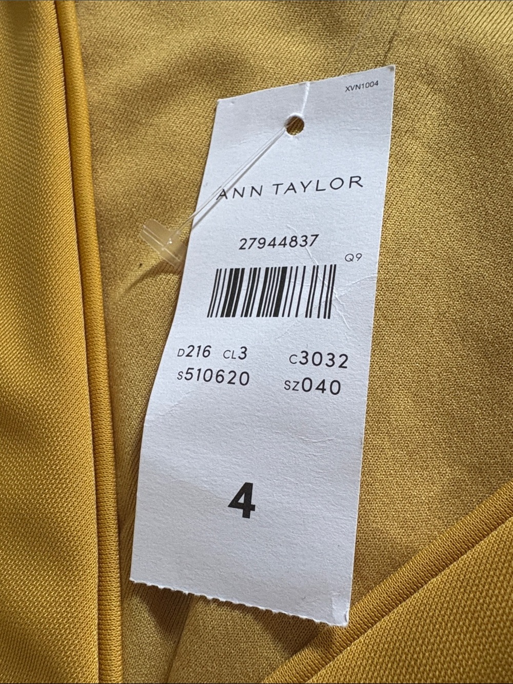 Ann Taylor Yellow Wrap Midi Dress with Side Tie - Picture 4 of 13
